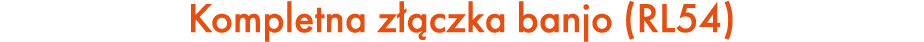Kompletna z czka banjo (RL54)