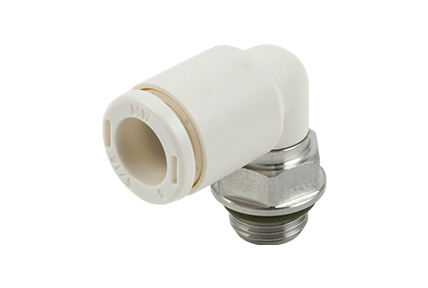Automaattiset liittimet AISI 316L -ruostumattomasta ter&auml;ksest&auml; ja eritt&auml;in kest&auml;v&auml;st&auml; teknopolymeerist&auml;, XTR-sarja, putkille &Oslash; 6 ja 8 mm, kierteet 1/8&rdquo; ja 1/4&rdquo;